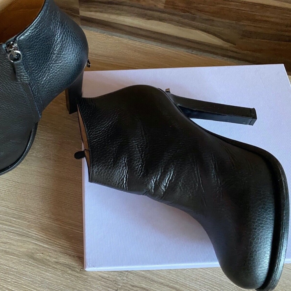 Viktor & Rolf Black Leather Ankle Platform High Heel Boots, EUR 40,5 - Picture 5 of 11